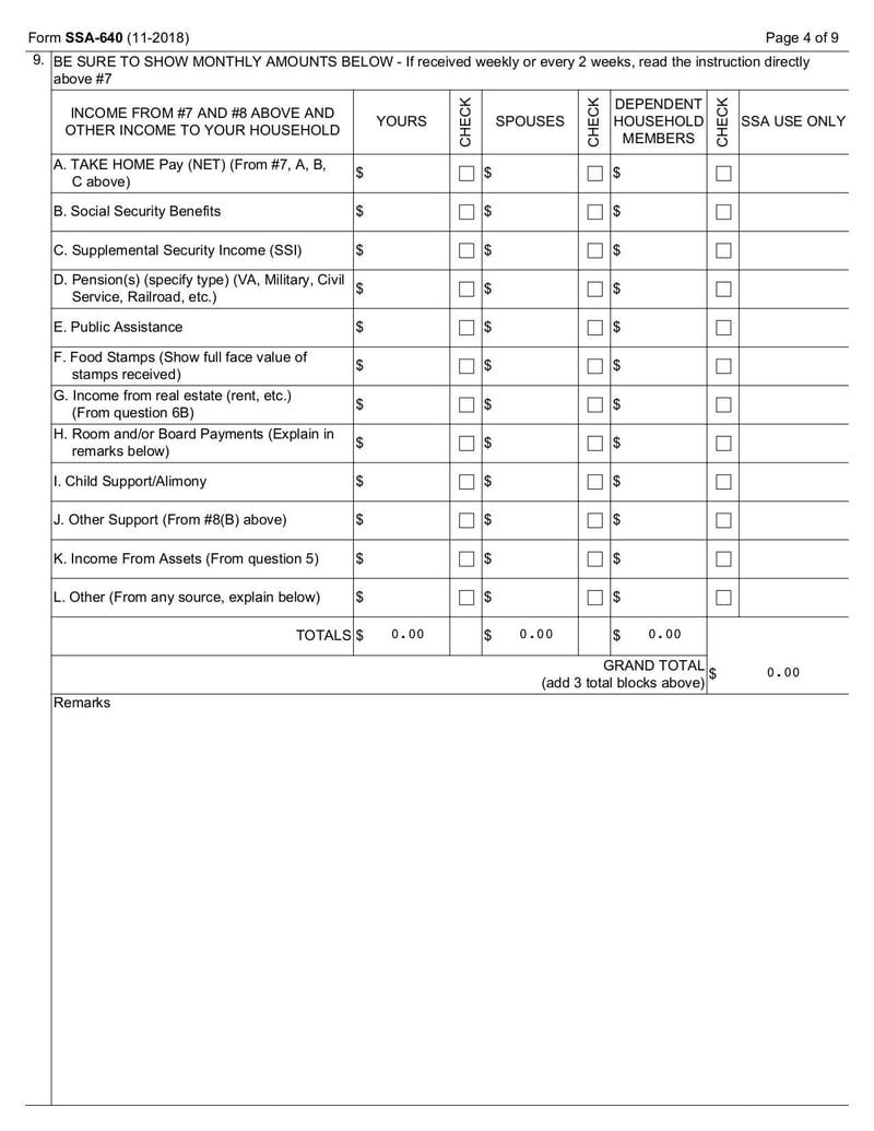 Large thumbnail of Form SSA-640 - Dec 2018