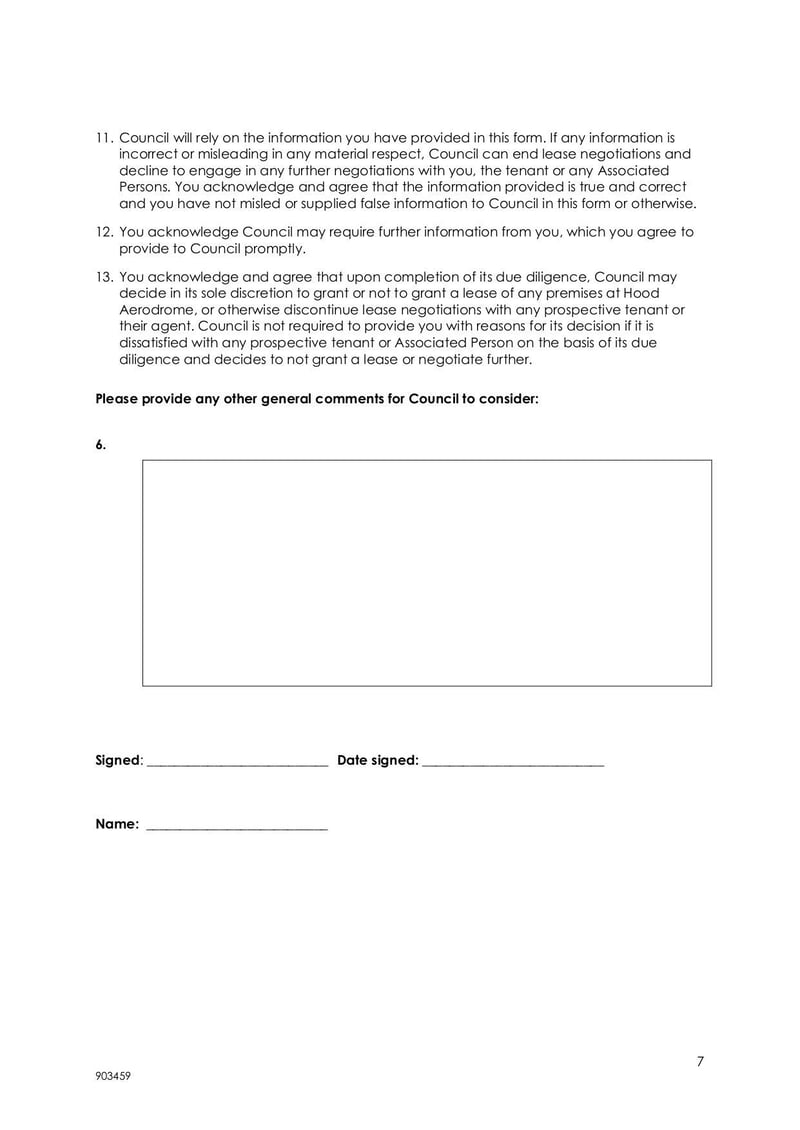 Thumbnail of Tenant Application Form - Apr 2022 - page 6