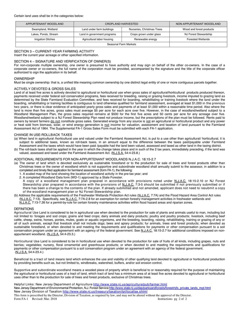 Large thumbnail of Form FA-1