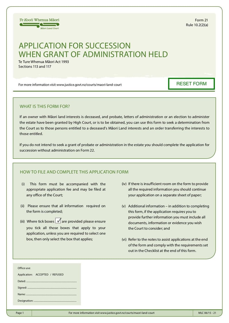 Large thumbnail of Form 21 - Oct 2021