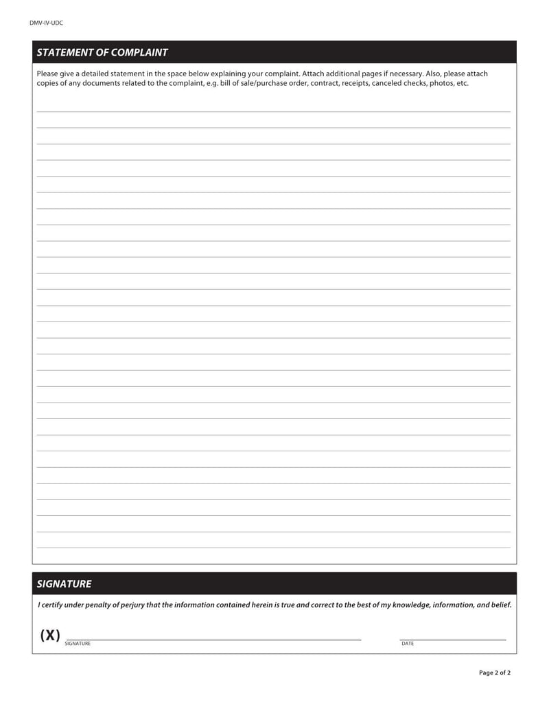 Large thumbnail of Form DMV-IV-UDC