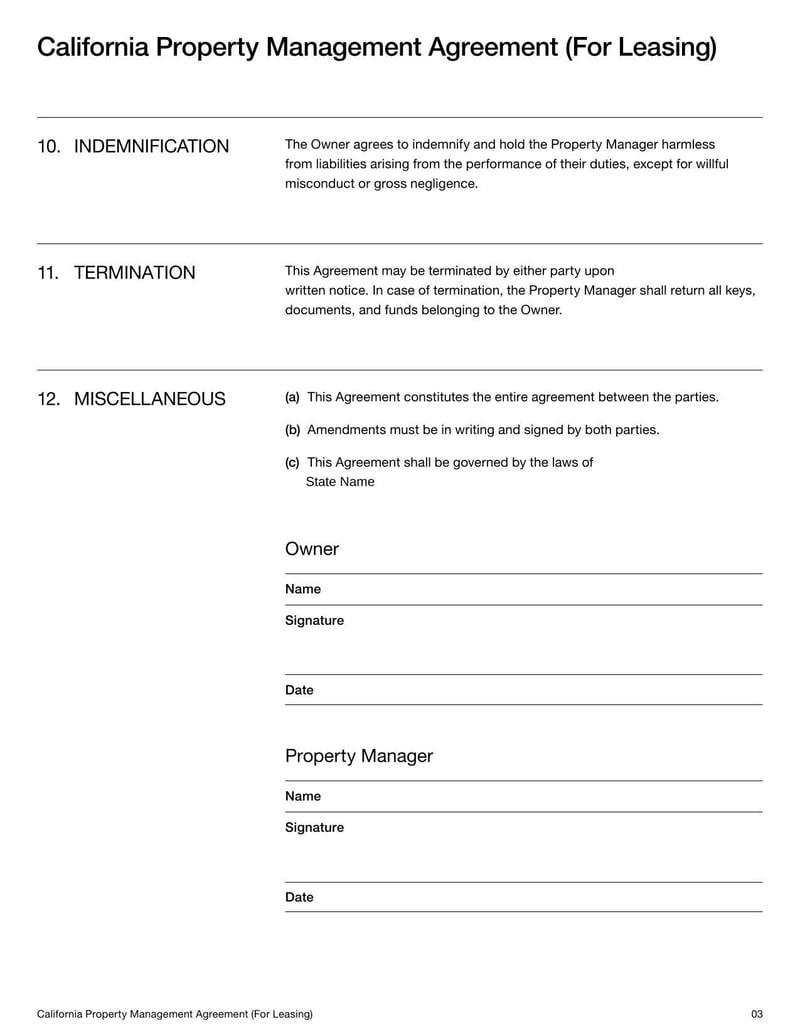 California property management offering leasing services, including tenant placement and lease management