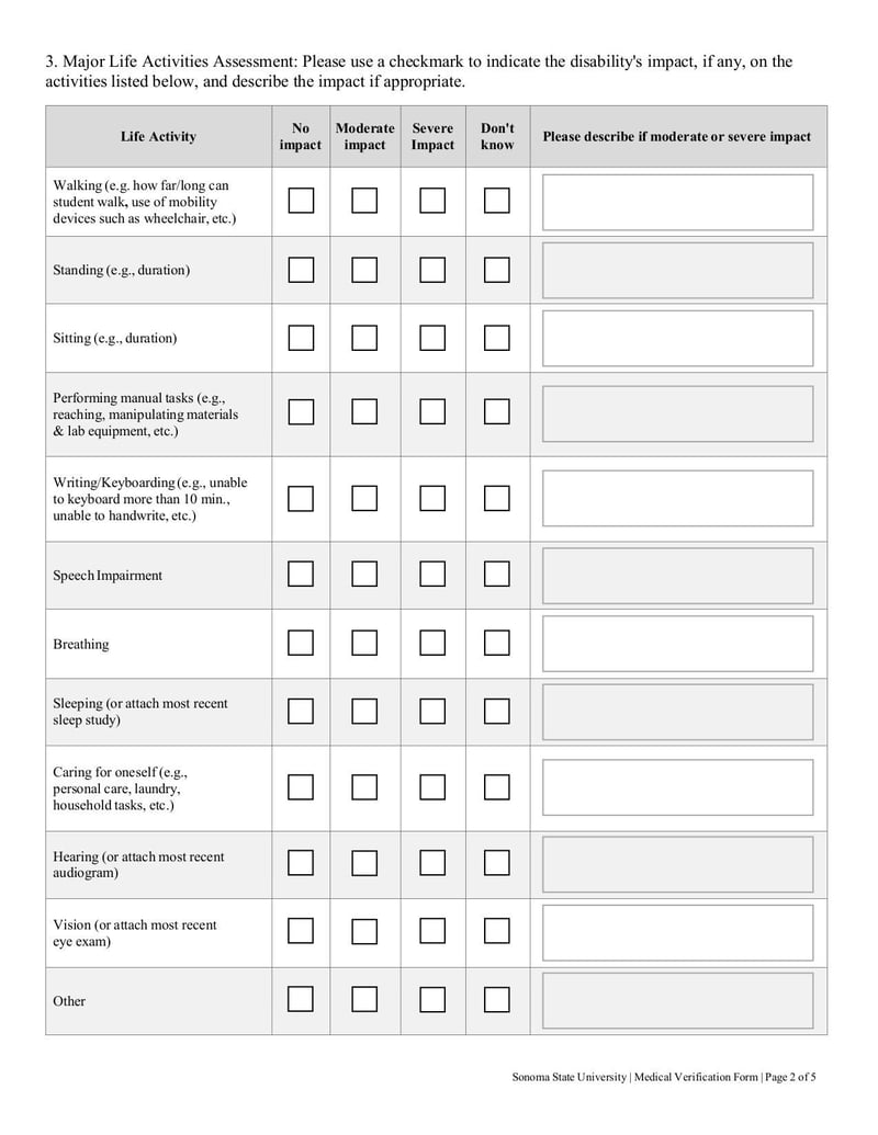 Large thumbnail of Medical Verification Form - Aug 2018