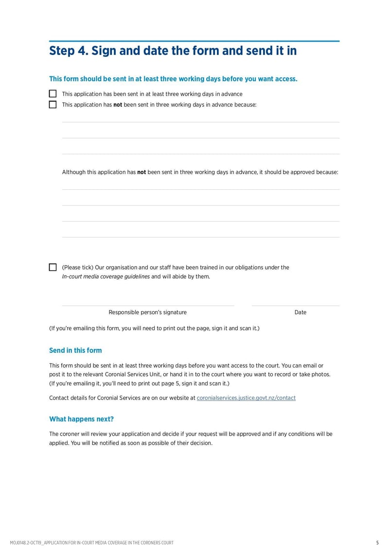 Large thumbnail of Application for In-Court Media Coverage in Coroners Court - Oct 2019