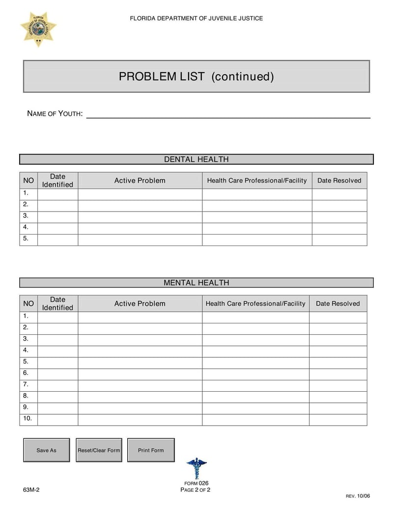 Large thumbnail of Florida Health Problem List