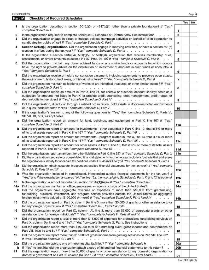 Large thumbnail of Form 990 - Jan 2023