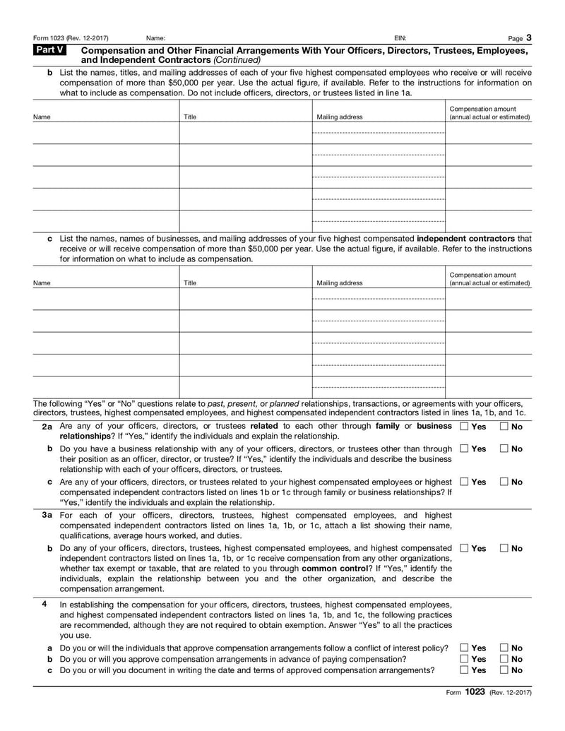 Large thumbnail of Form 1023 - Dec 2017