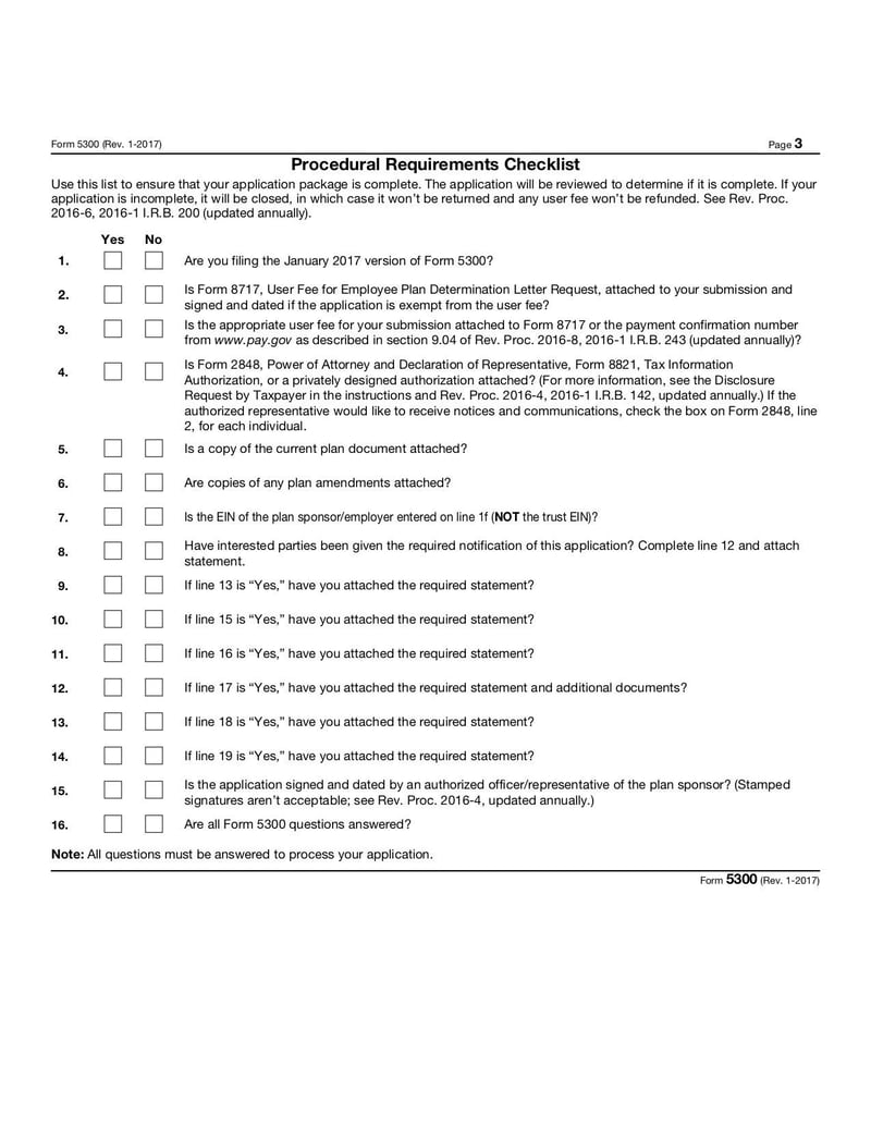 Large thumbnail of Form 5300 - Jan 2017