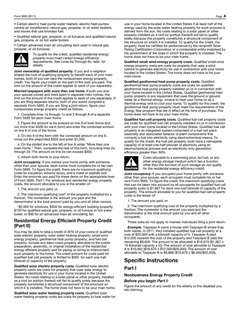 Large thumbnail of Form 5695 - Nov 2011