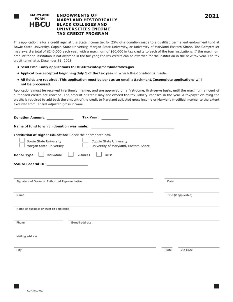 Large thumbnail of MHBCU TAX CREDIT CERTIFICATE APPLICATION - Jun 2021