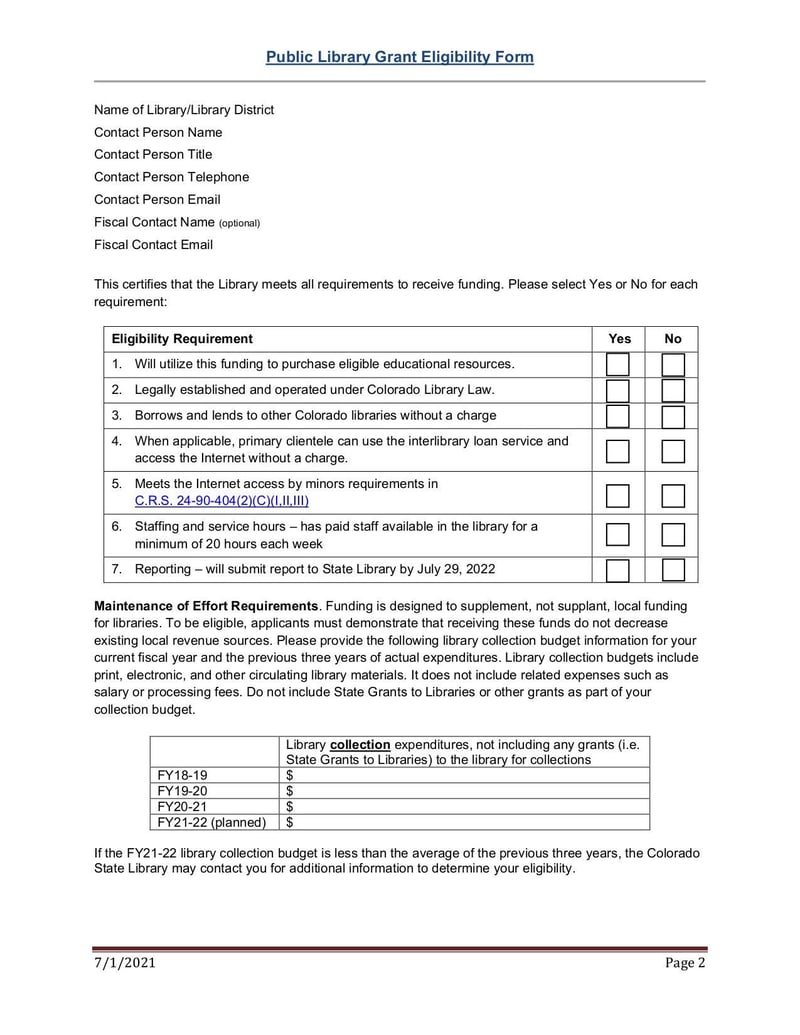 Large thumbnail of Public Eligibility Form - Jul 2021
