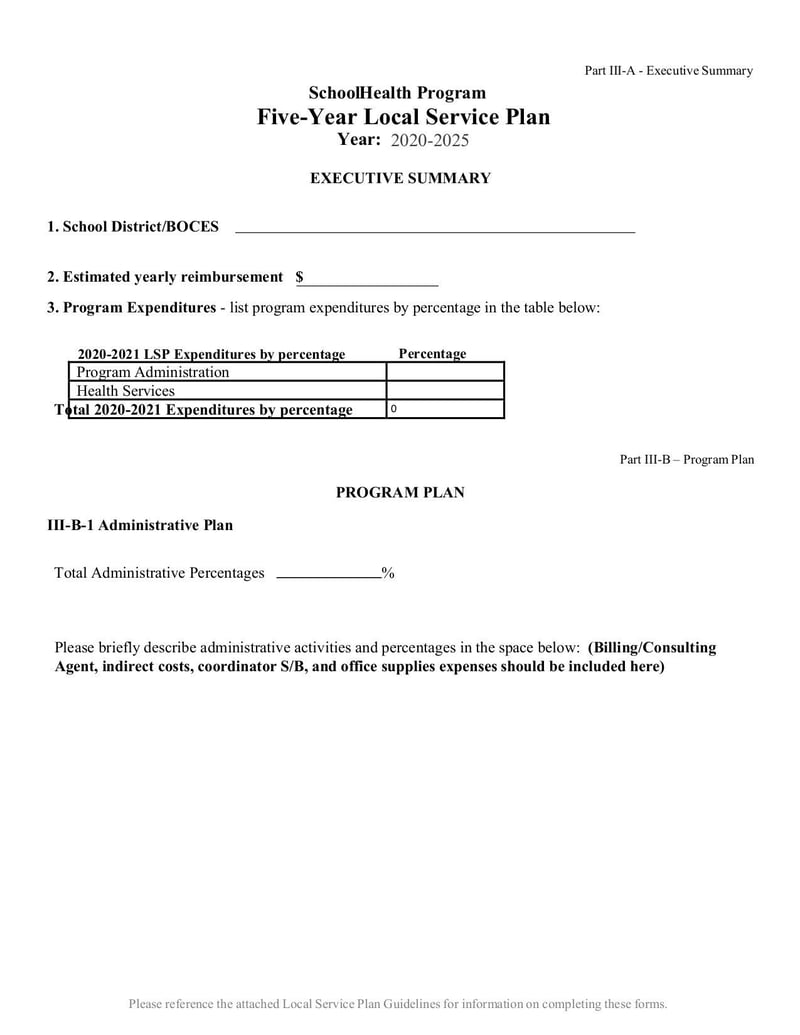 Large thumbnail of School Health Services Program Five-Year Local Service Plan - Jan 2020