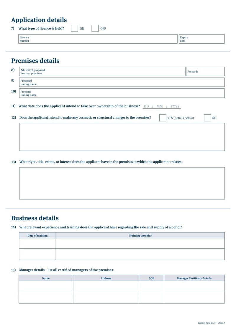 Large thumbnail of Temporary Authority Application Form - Jun 2021