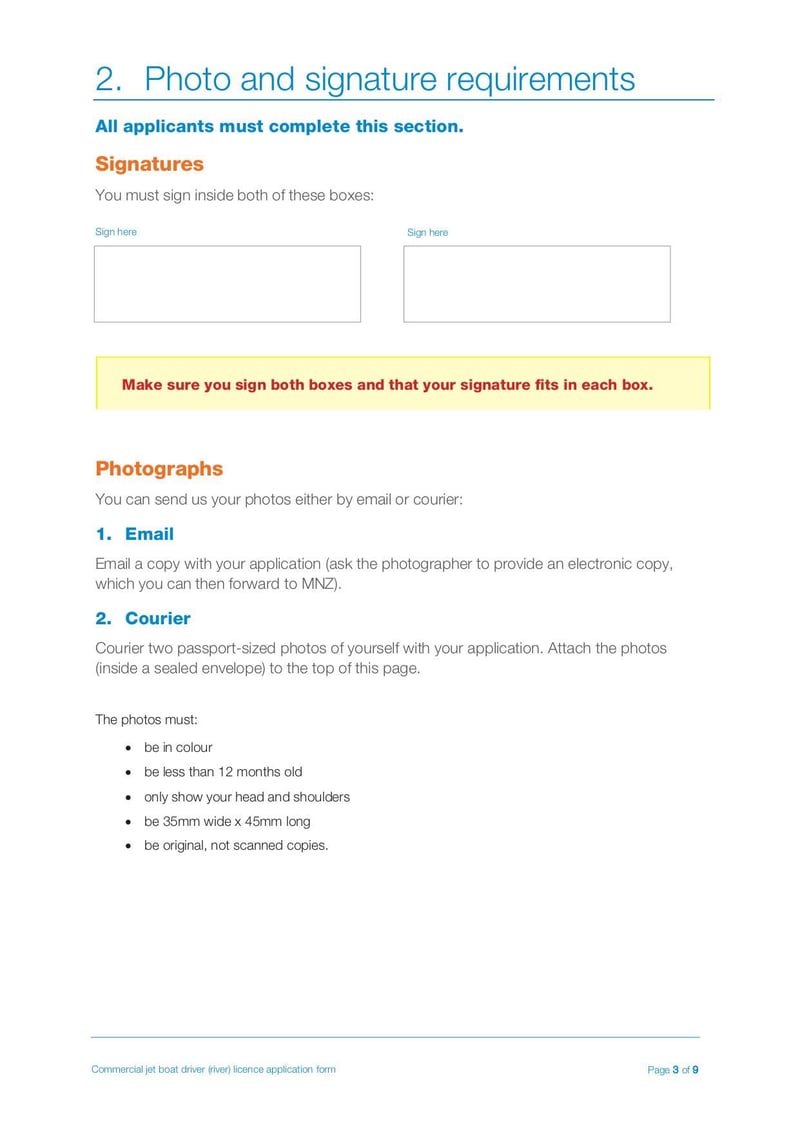 Large thumbnail of Commercial Jet Boat Driver (River) Licence Application Form - Jul 2019