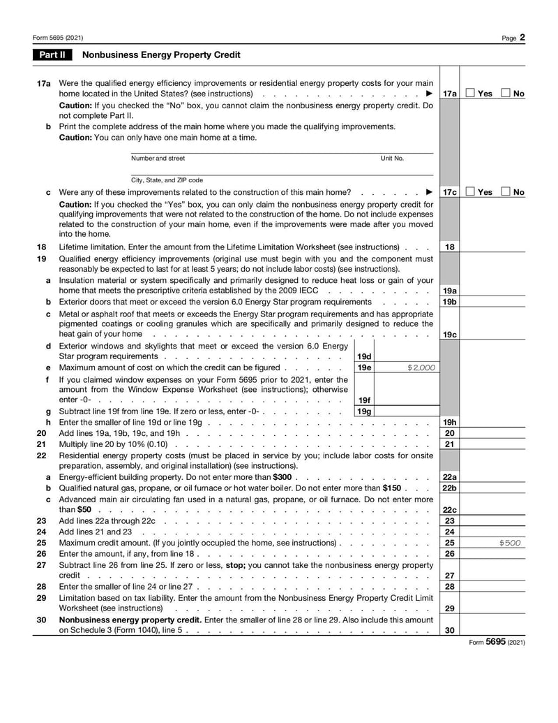Large thumbnail of Form 5695 - Dec 2021