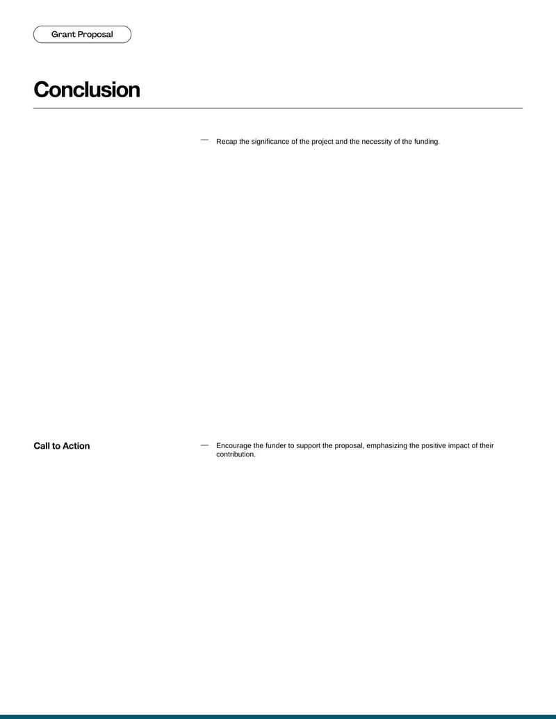 Grant Proposal for requesting funding by detailing project goals and budget