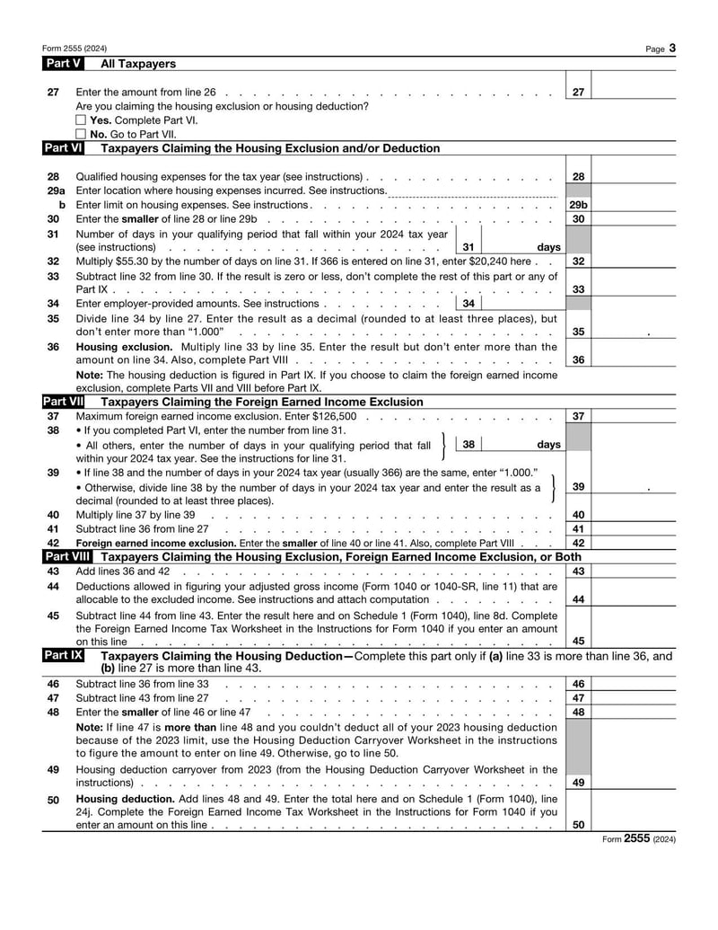 Large thumbnail of Form 2555 - 2024