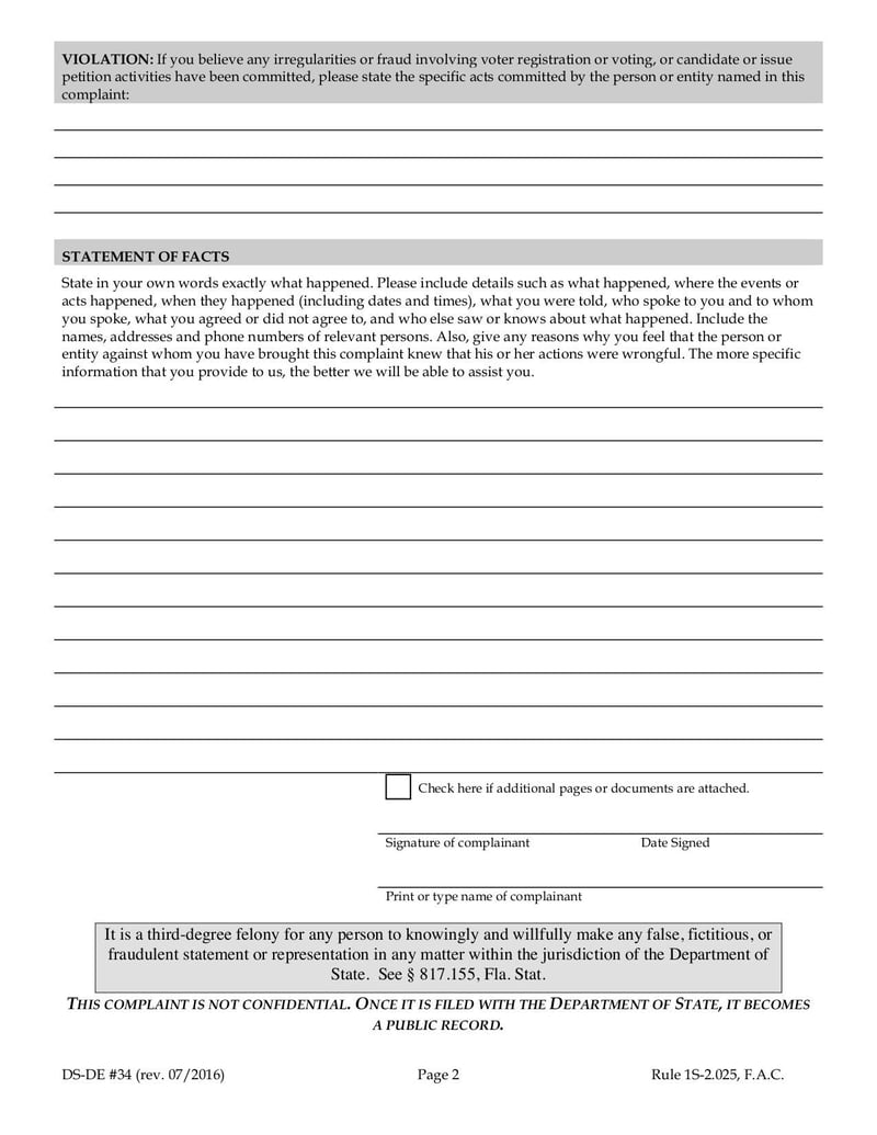 Large thumbnail of Elections Fraud Complaint - Aug 2016