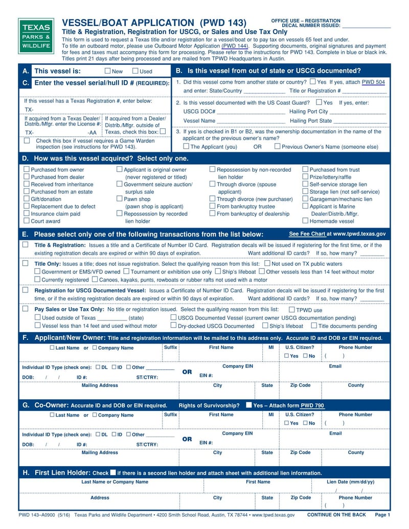 Large thumbnail of Form PWD 143–A0900