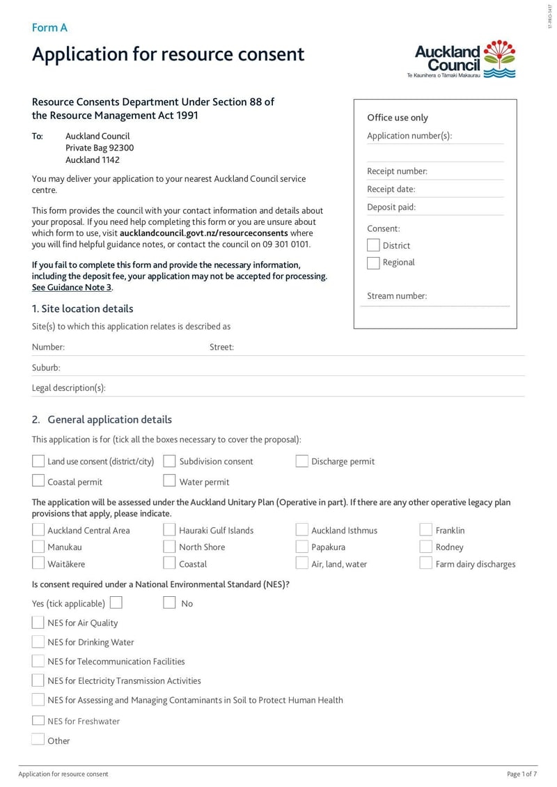Large thumbnail of Application for Resource Consent - Nov 2021