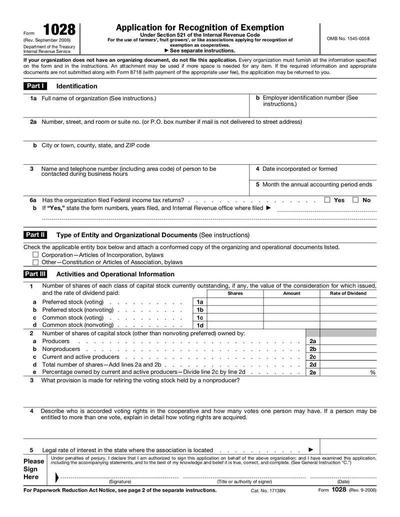 Large thumbnail of Form 1028 - Jan 2006