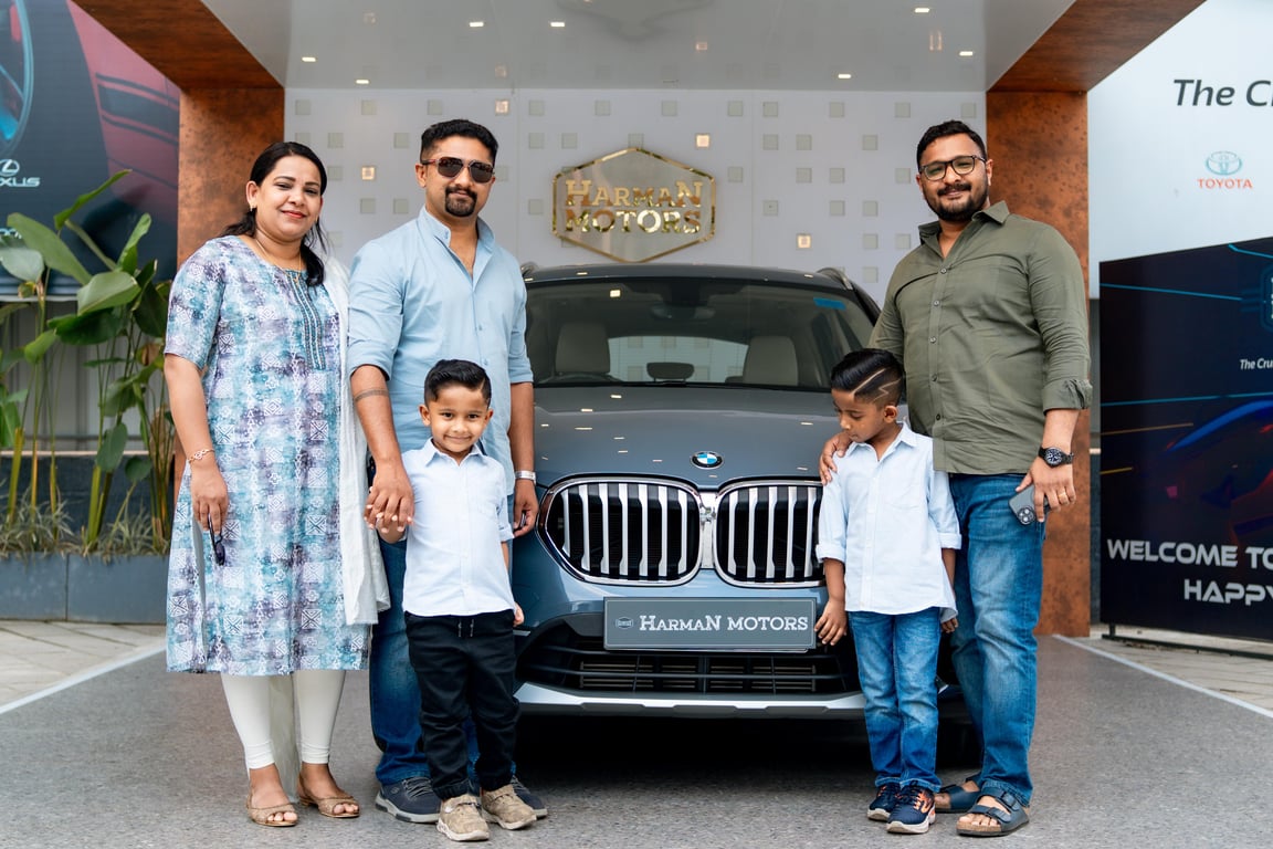 BMW delivered to Mr Sebastain and family