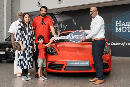 Mr.ANEESH with their Porsche