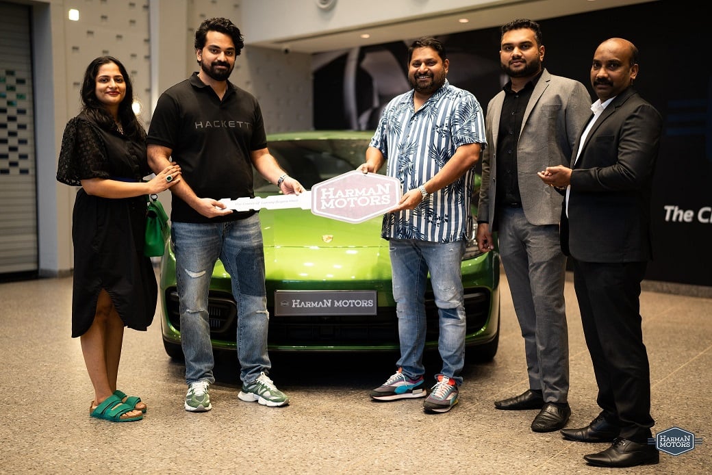 Porsche delivered to Mr. Anoop & Family