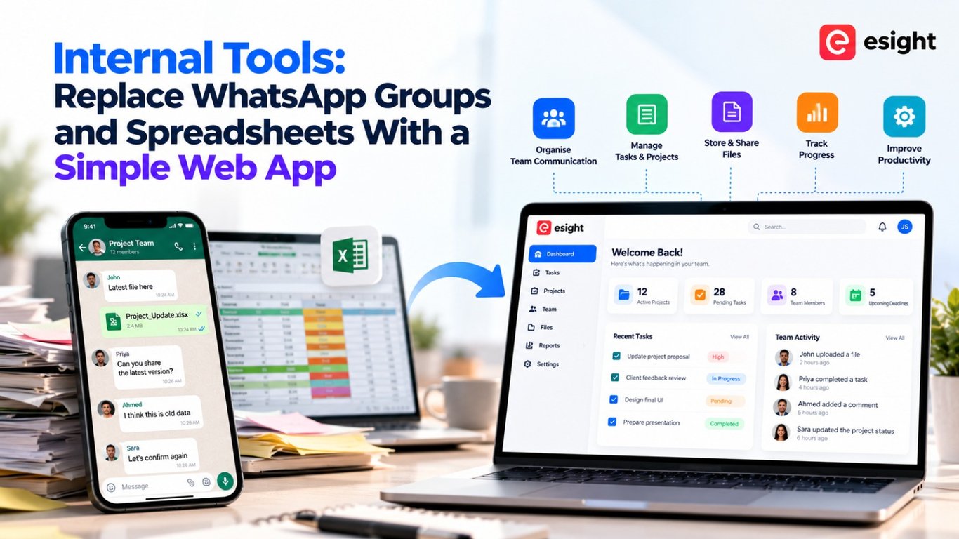 Internal Tools: Replace WhatsApp Groups and Spreadsheets With a Simple Web App