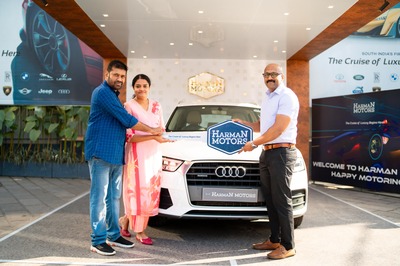 Mrs.Sruthi Nair & Family with their Audi