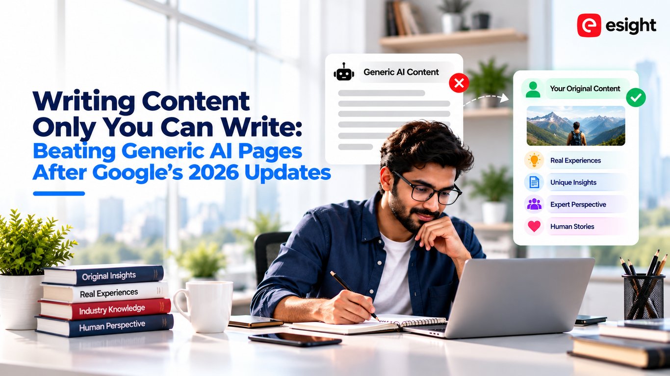Writing Content Only You Can Write: Beating Generic AI Pages After Google’s 2026 Updates