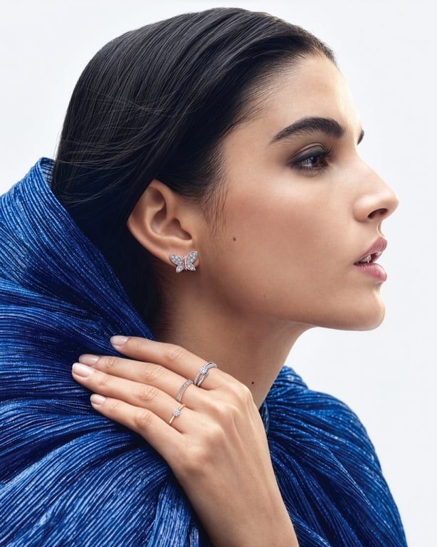 Bleu Royale — Sapphire Cluster Pendant