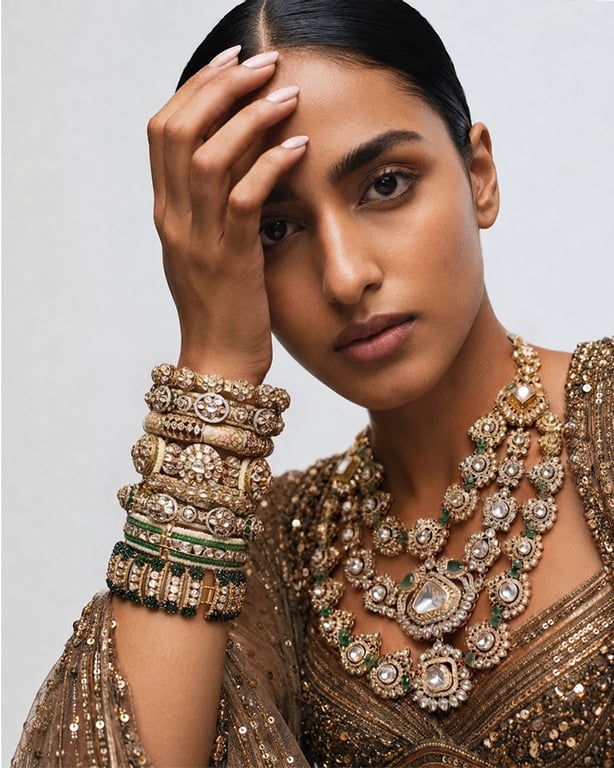 Amora — Polki Statement Necklace