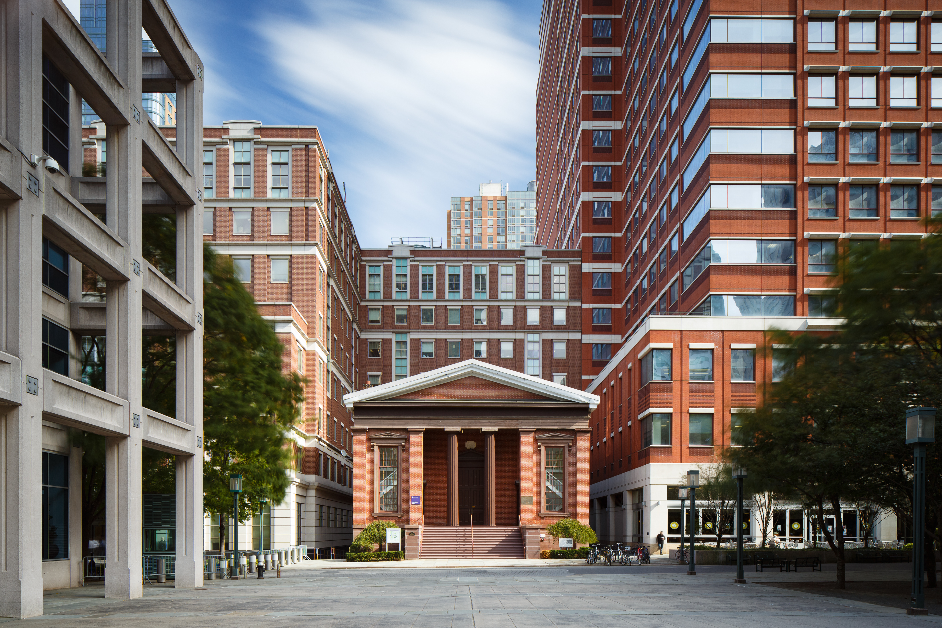 Wunsch Hall as seen from the Quad at NYU's Brooklyn campus