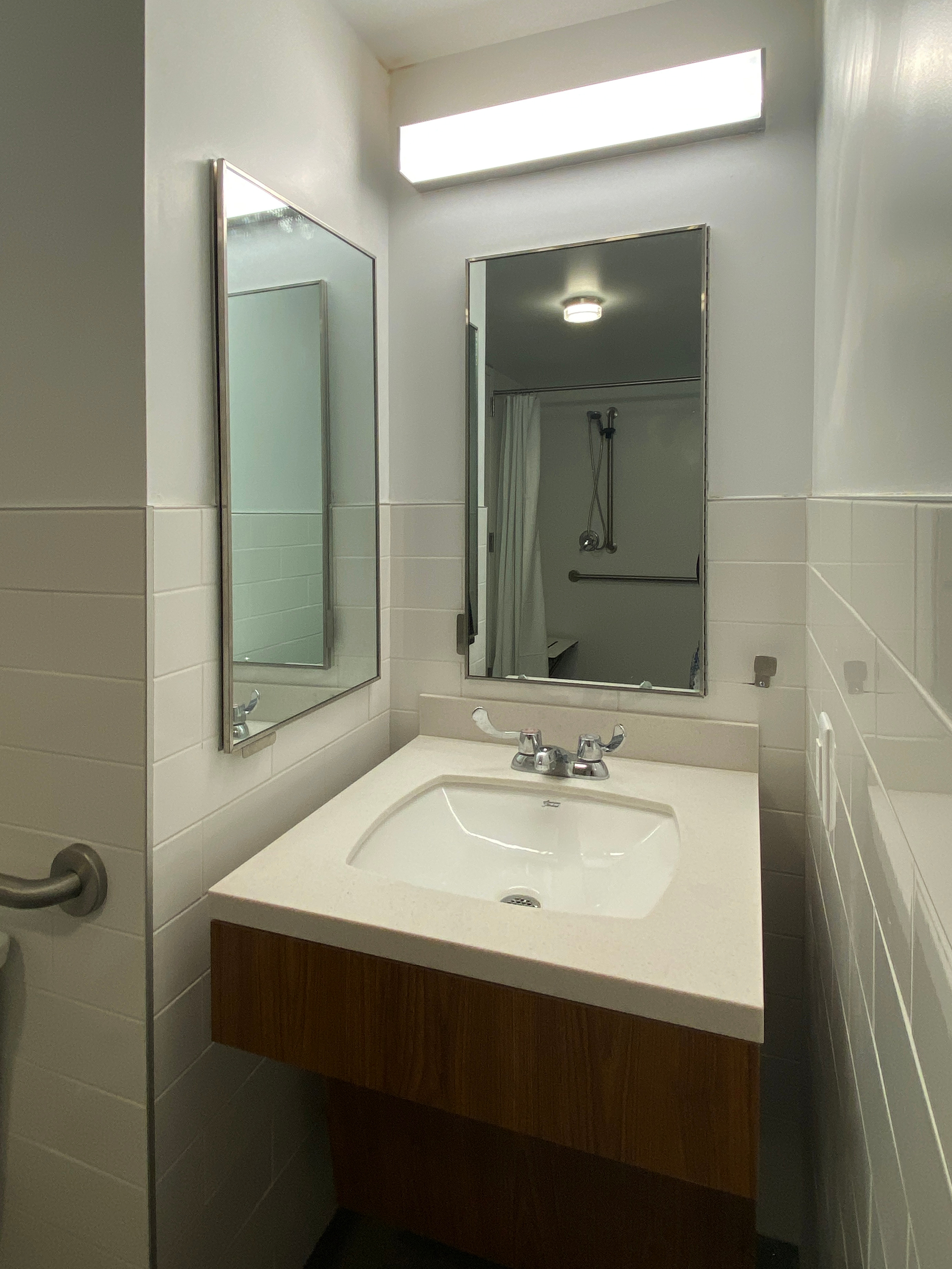 Typical student unit bathroom