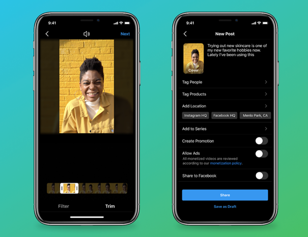 Instagram'da IGTV ve akıştaki videolar bir araya geliyor 2 instagram