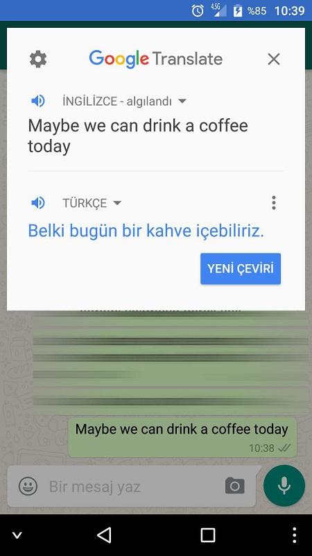 WhatsApp'ta anlık  dil çevirisi nasıl yapılır?