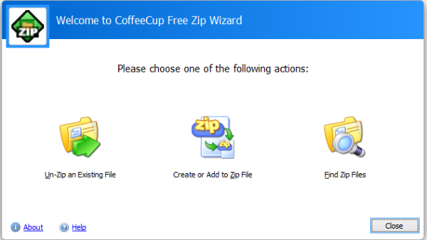 Windows için 10 Ücretsiz Dosya Sıkıştırma Programı 5 zipwizard indir 1