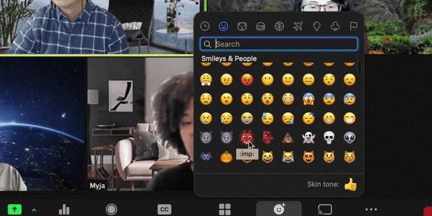 Zoom'a yeni emoji ve efektler eklendi