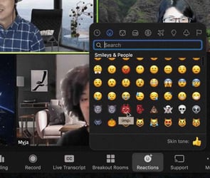 Zoom'a yeni emoji ve efektler eklendi