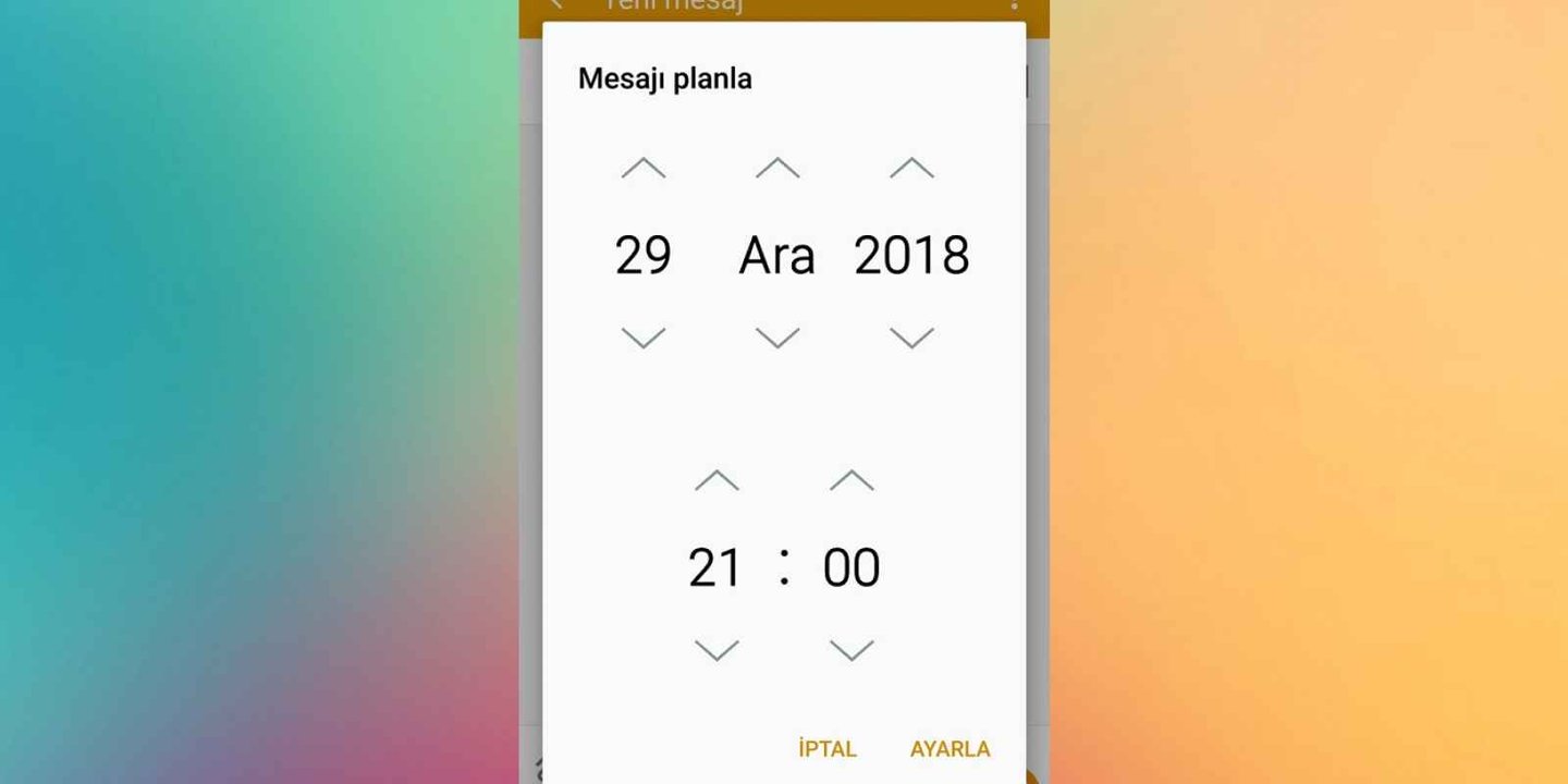 Android'de Planlı Mesaj Nasıl Gönderilir? 1 Android'de Planlı Mesaj Nasıl Gönderilir?