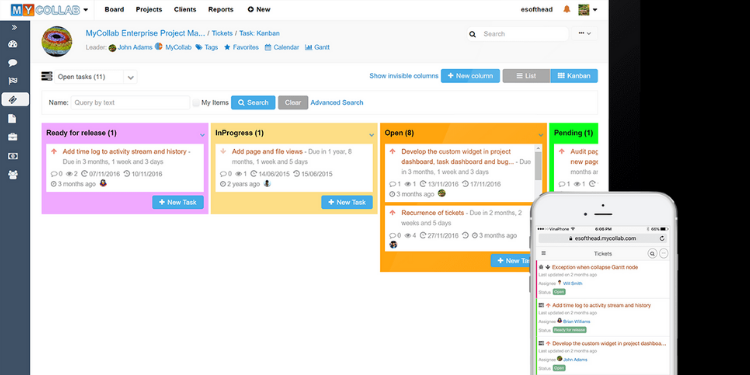 mycollab kanban