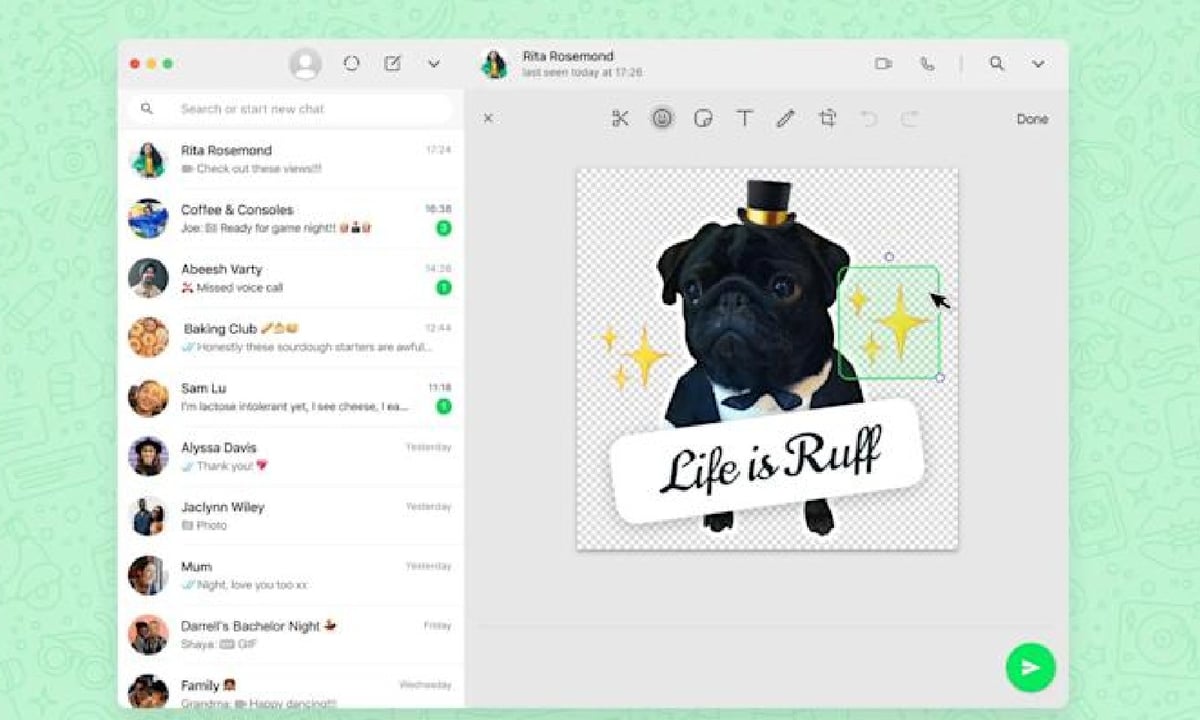 WhatsApp Web’de çıkartma yapmak çok kolay 65