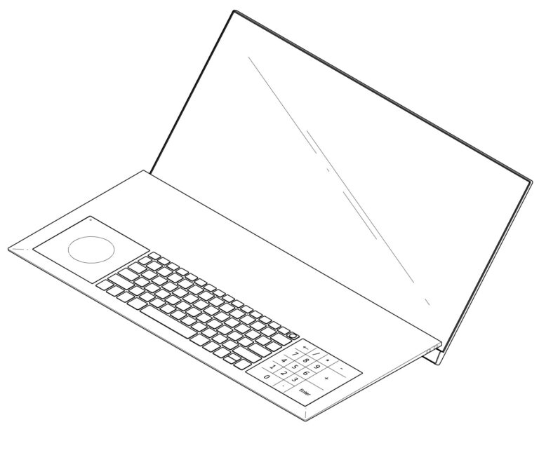 LG notebook patent Touchpad