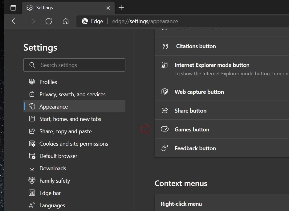 Microsoft Edge araç çubuğuna "Oyunlar" sekmesi ekliyor 2 Microsoft Edge Oyunlar Games2 1