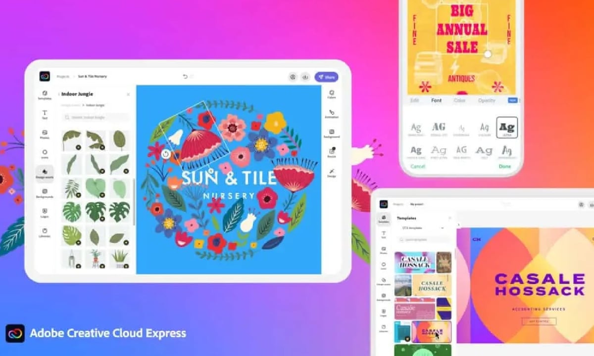Adobe, Creative Cloud Express'i duyurdu 65 Creative Cloud Express
