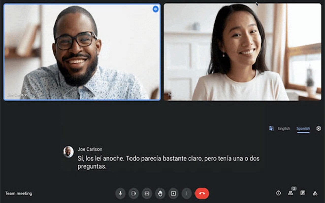 Google Meet canlı çeviri özelliği herkesin kullanımına sunuldu 66 22 3