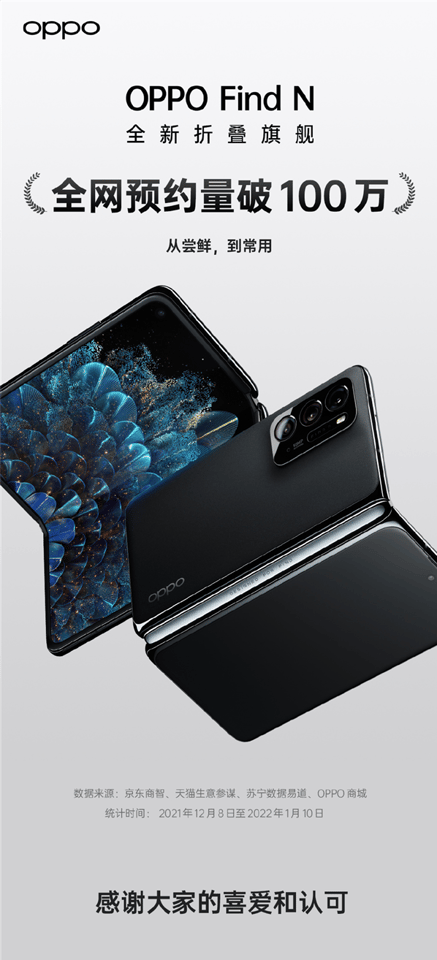 Oppo Find N 1 milyon sipariş aldı 2 Oppo Find