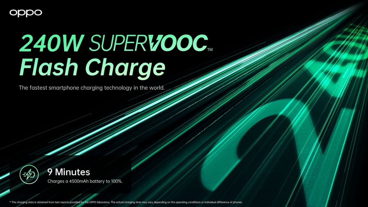 OPPO 240W SUPERVOOC teknolojisini tanıttı 65 OPPO 240W SUPERVOOC teknolojisini tanıttı