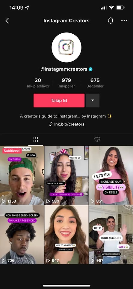 Facebook ve Instagram’ın doğrulanmış TikTok hesapları bulundu 68